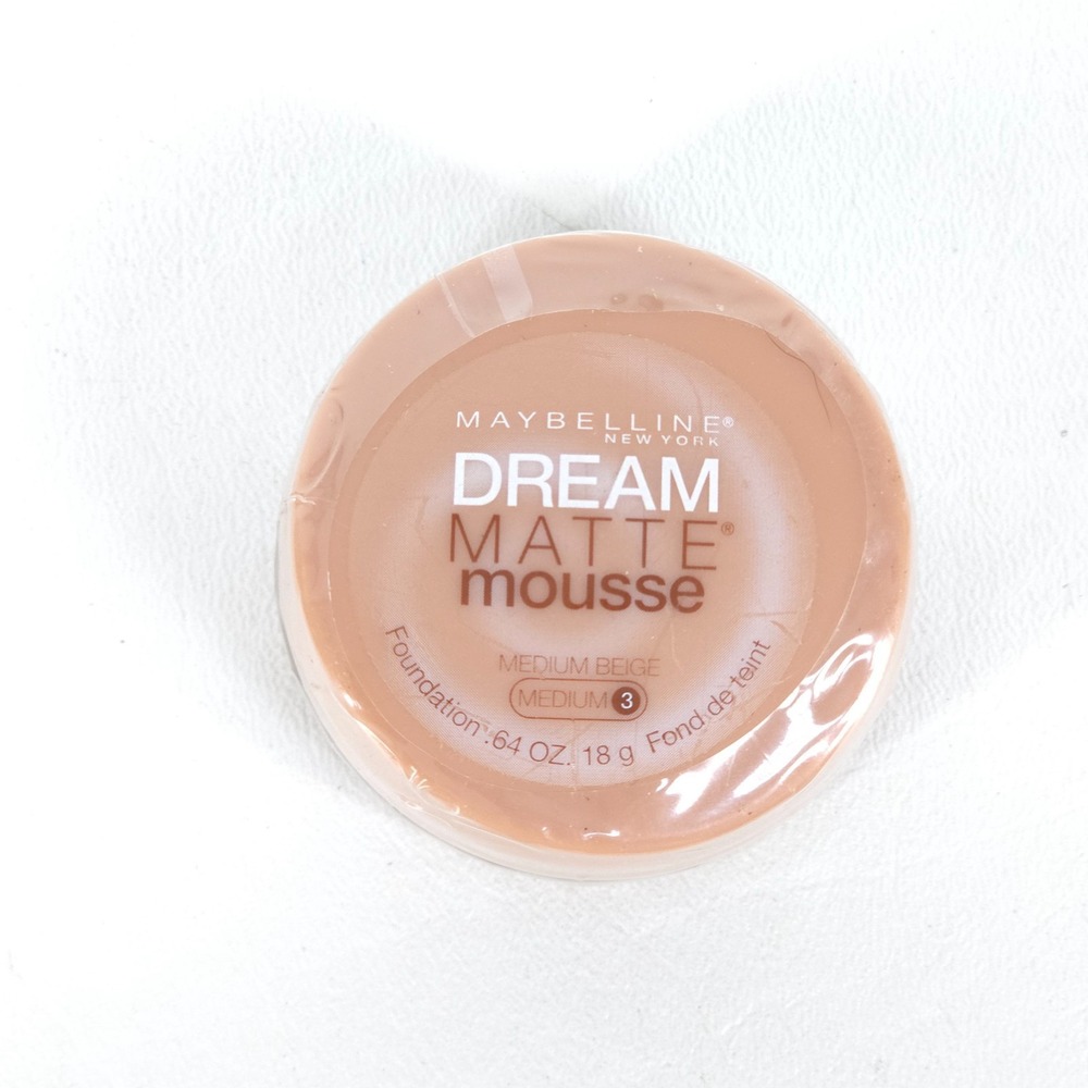 Maybelline Dream Matte Mousse Foundation Beige Medium 3 18g Sealed Deadstock NEW